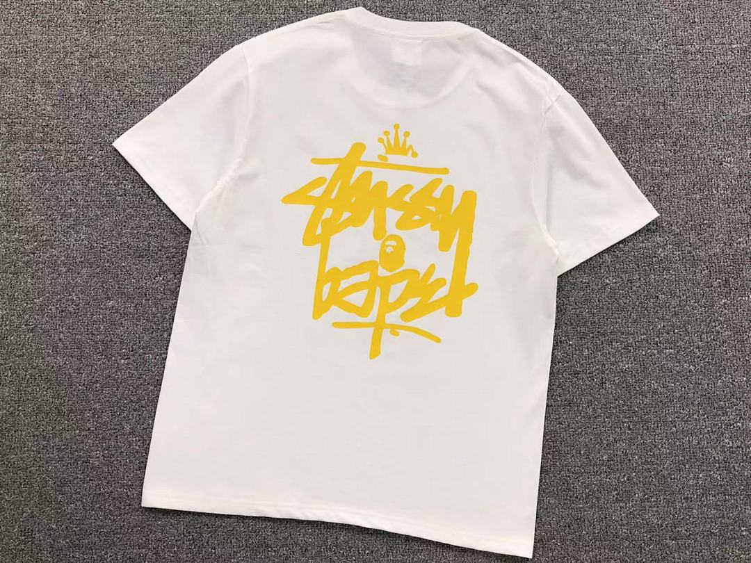 Bape 79 BAPE STUSSY T-SHIRT 411183342 (Im 170Cm 57Kg I Wear Size S In The Phot) - Image 35