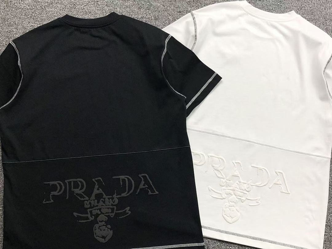 Prada 126 P⭐A⭐A T-SHIRT 213052221 (Im 170Cm 55Kg I Wear Size XS In The Phot) - Image 6