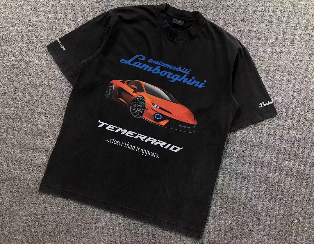 Balenciaga 128 B⭐L⭐⭐⭐IA⭐A T-SHIRT 3108081721 (Im 170Cm 60Kg I Wear Size S In The Phot) - Image 6
