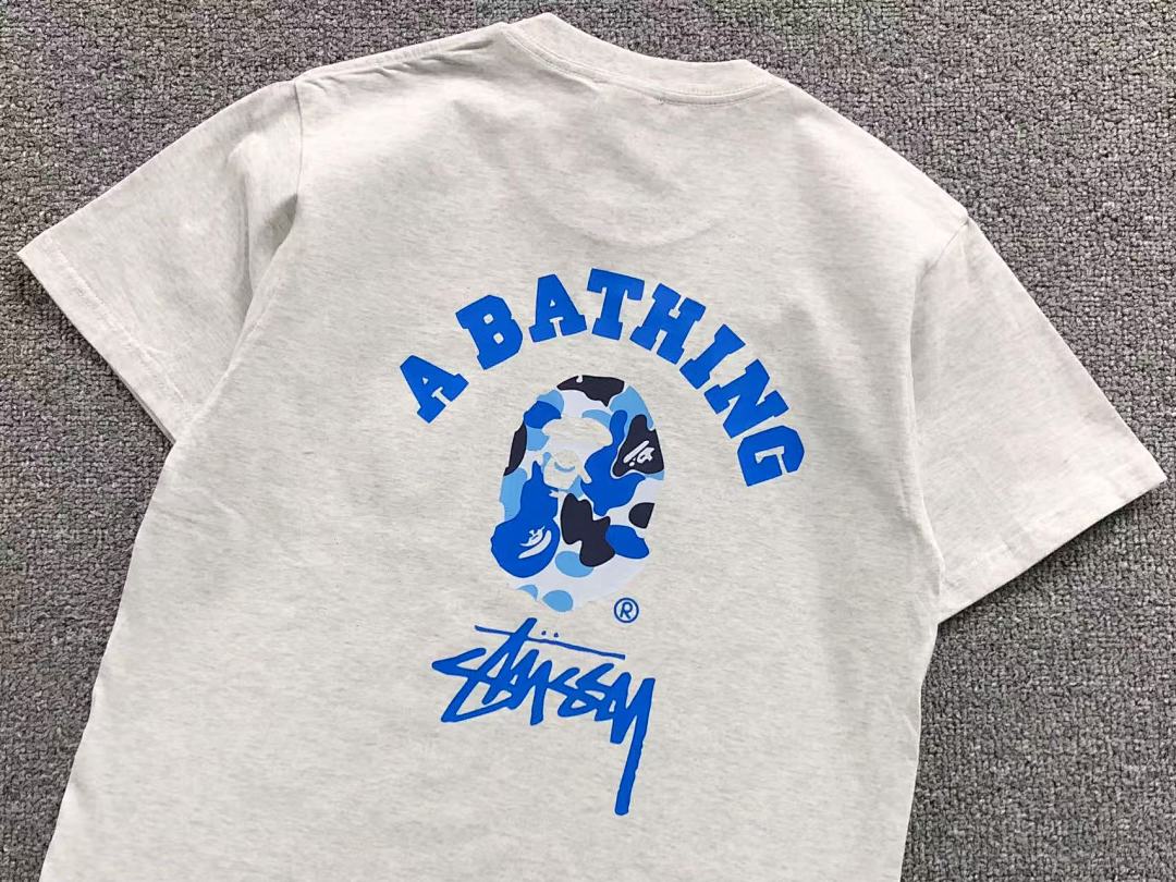 Bape 78 BAPE STUSSY T-SHIRT 1102101042 (Im 170Cm 57Kg I Wear Size S In The Phot) - Image 9