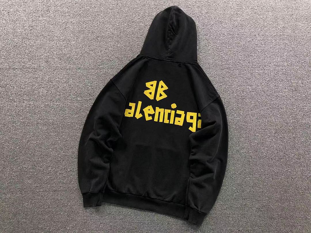 Balenciaga 258 B⭐L⭐⭐⭐IA⭐A HOODIE 3110170721 (Im 170Cm 60Kg I Wear Size M In The Phot) - Image 11
