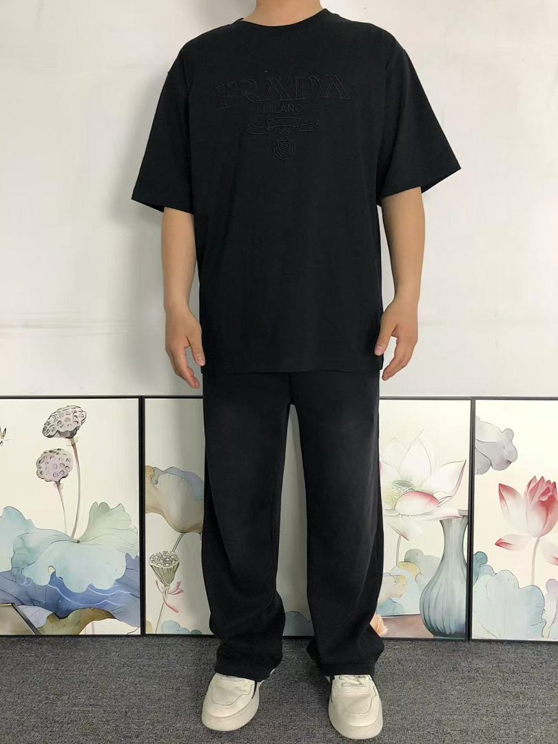 Prada 95 P⭐A⭐A T-SHIRT 3201220403 (Im 170Cm 60Kg I Wear Size M In The Phot) - Image 3