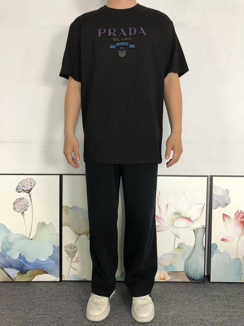 Prada 125 P⭐A⭐A T-SHIRT 22042016171 (Im 170Cm 60Kg I Wear Size XL In The Phot) - Image 3