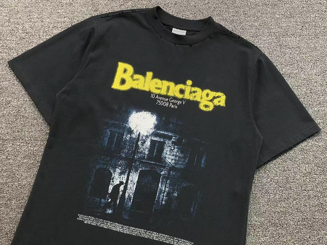 Balenciaga 139 B⭐L⭐⭐⭐IA⭐A T-SHIRT 42062006163 (Im 170Cm 60Kg I Wear Size XS In The Phot) - Image 7