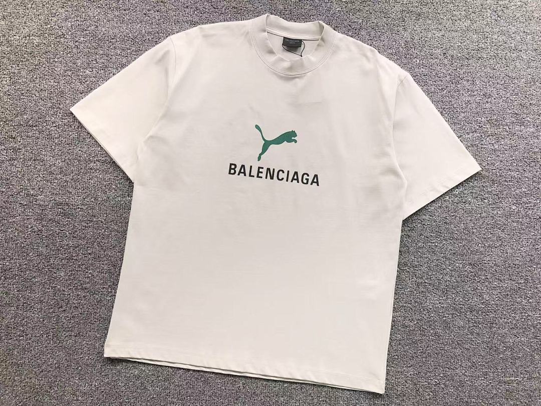 Balenciaga 118 B⭐L⭐⭐⭐IA⭐A PUMA T-SHIRT 3108082421 (Im 170Cm 60Kg I Wear Size S In The Phot) - Image 10