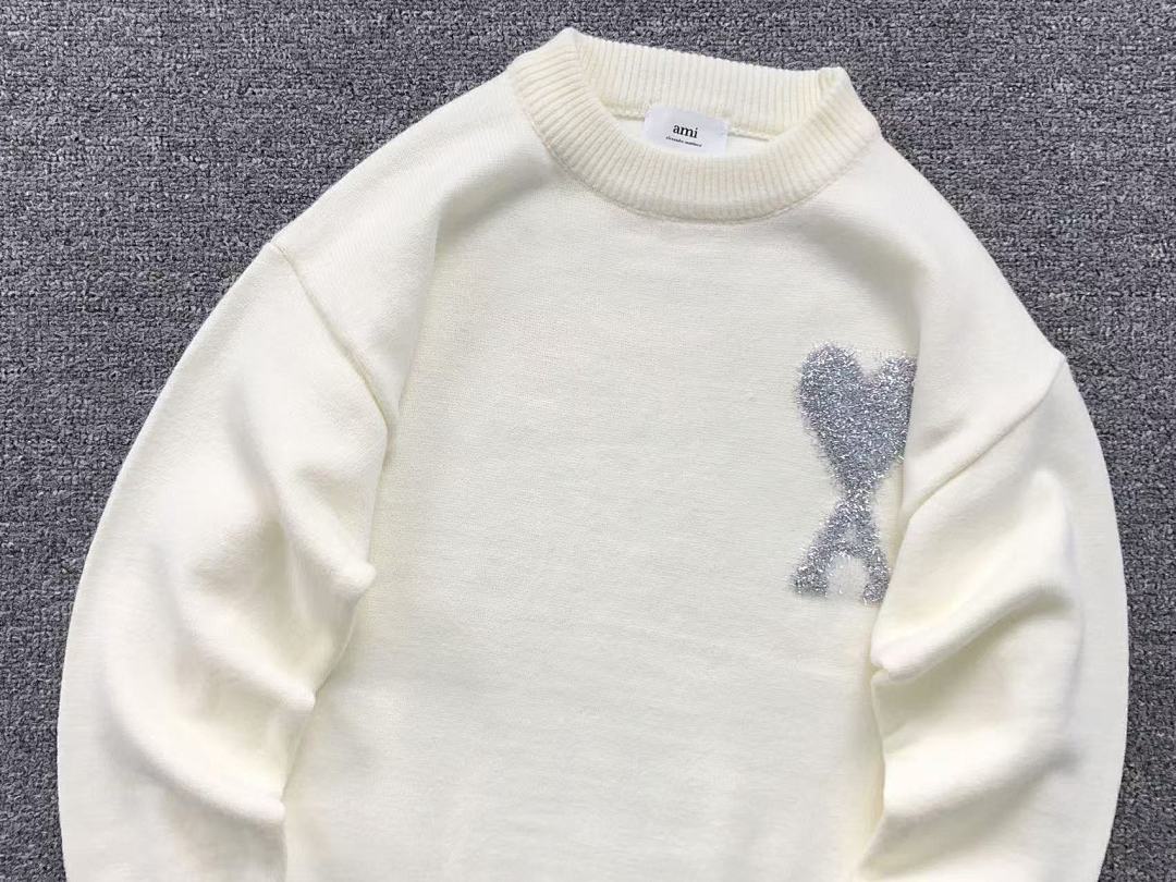 AMI 138 AMI SWEATER 112101117 (Im 170Cm 57Kg I Wear Size S In The Phot) - Image 11