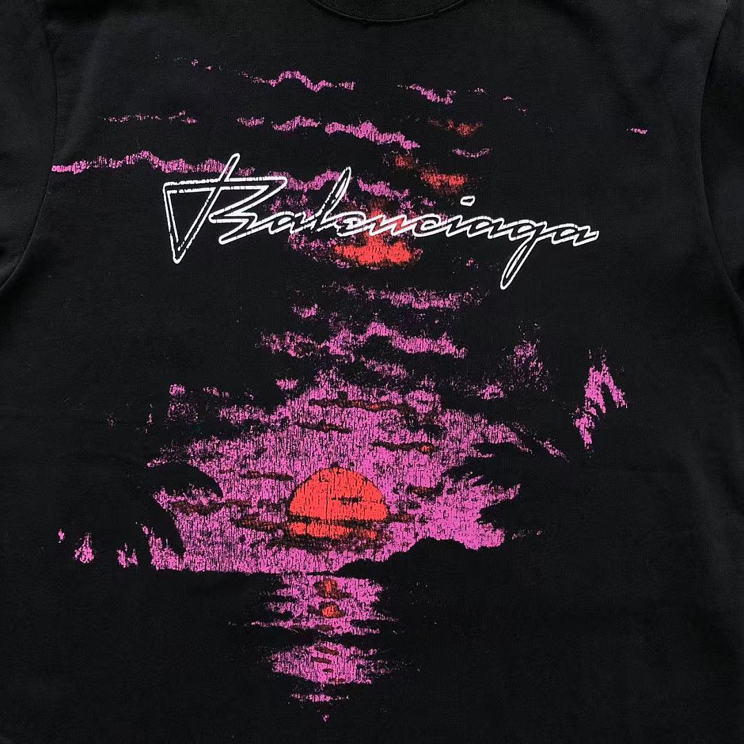 Balenciaga 135 B⭐L⭐⭐⭐IA⭐A T-SHIRT 42071710163 (Im 170Cm 60Kg I Wear Size S In The Phot) - Image 8