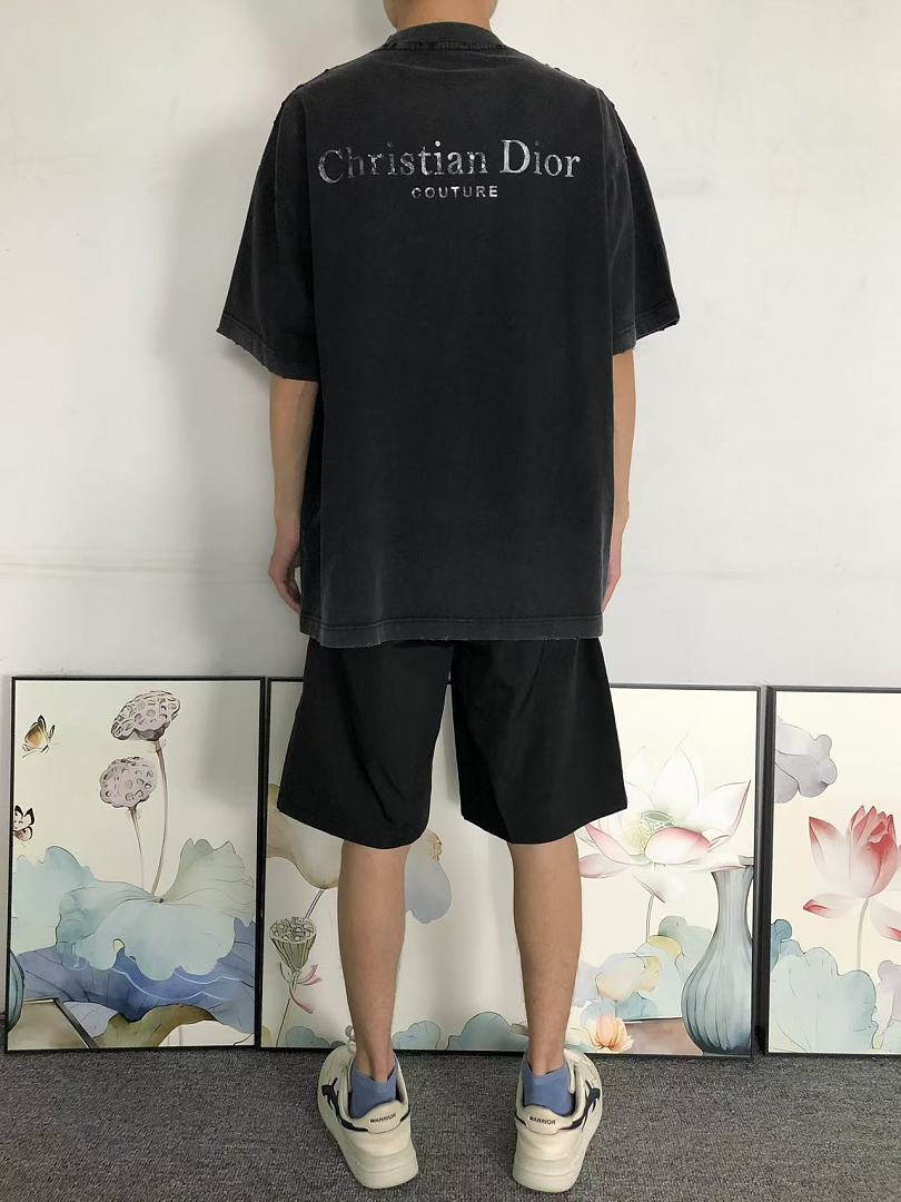 Dior 129 D⭐O⭐ T-SHIRT 42061605133 (Im 170Cm 60Kg I Wear Size 2XL In The Phot) - Image 4