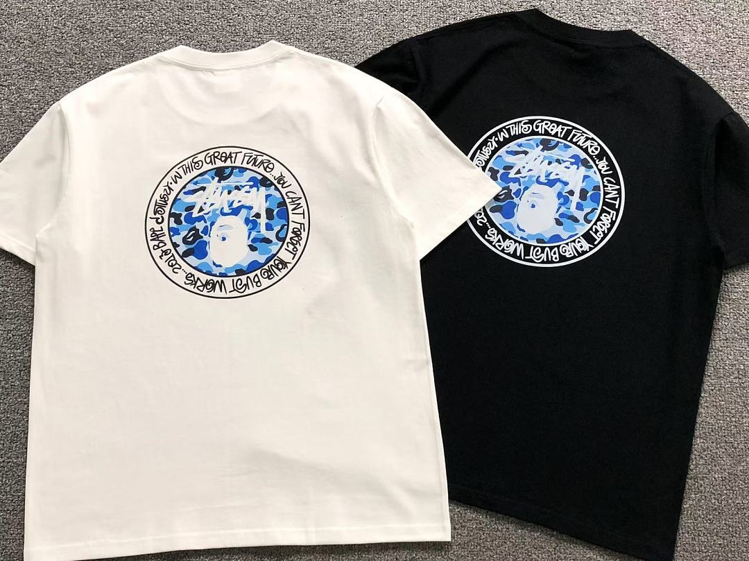 Bape 85 BAPE STUSSY T-SHIRT 124230431 (Im 170Cm 60Kg I Wear Size M In The Phot) - Image 6