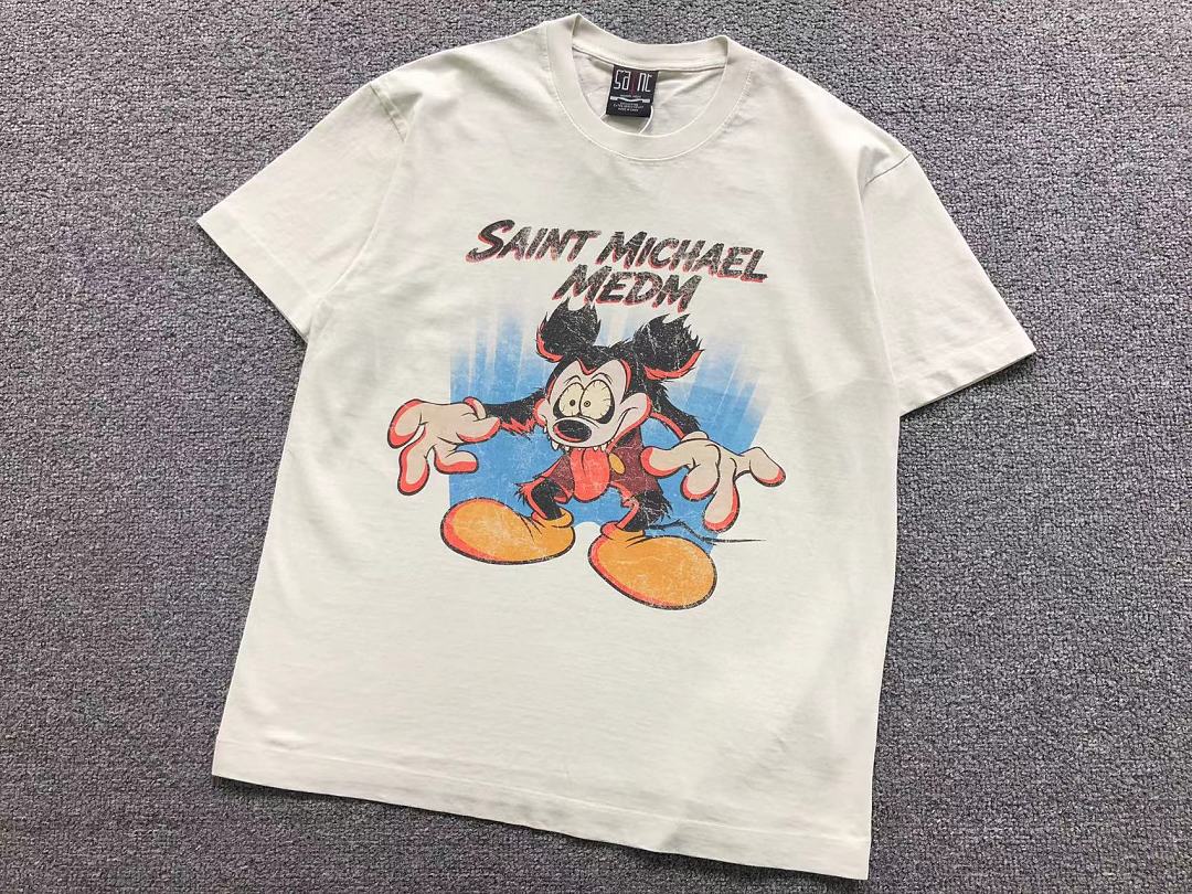 Chanel 98 SAINT MICHAEL T-SHIRT 42081403155 (Im 170Cm 60Kg I Wear Size S In The Phot) - Image 7