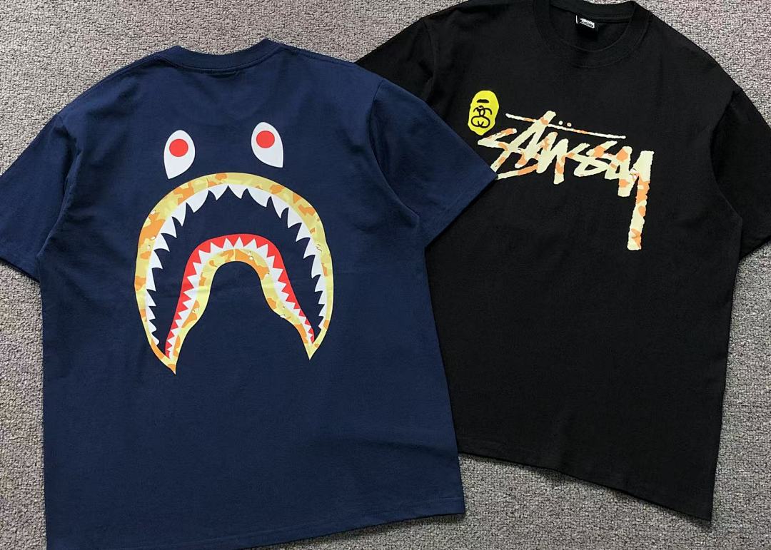 Bape 85 STUSSY BAPE T-SHIRT 3104151831 (Im 170Cm 60Kg I Wear Size L In The Phot) - Image 6
