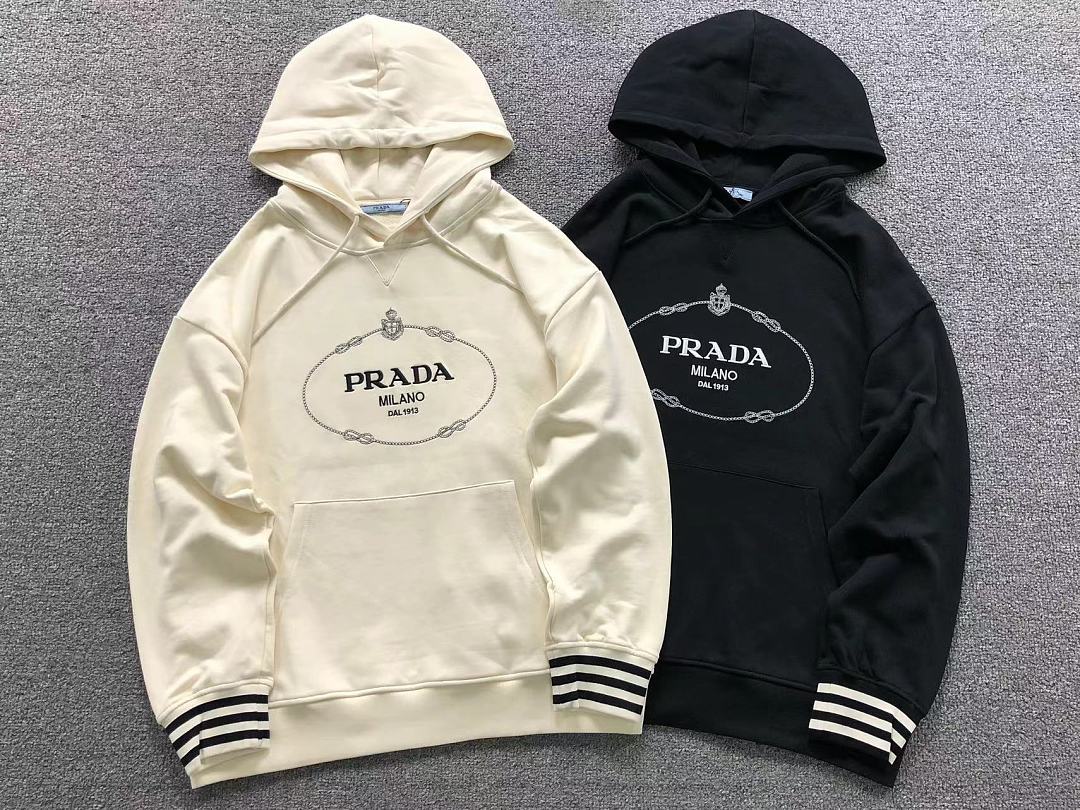 Prada 208 P⭐A⭐A HOODIE 3209070921 (Im 170Cm 60Kg I Wear Size S In The Phot) - Image 5