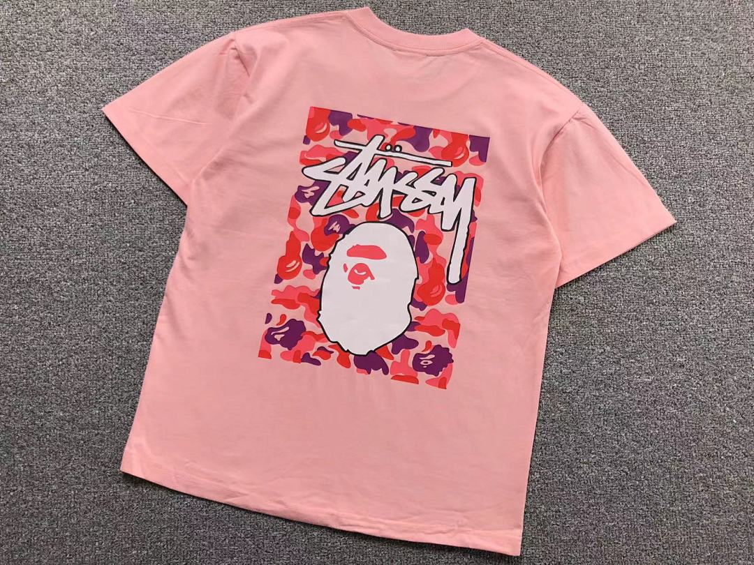 Bape 78 BAPE STUSSY T-SHIRT 1102090442 (Im 170Cm 55Kg I Wear Size S In The Phot) - Image 28