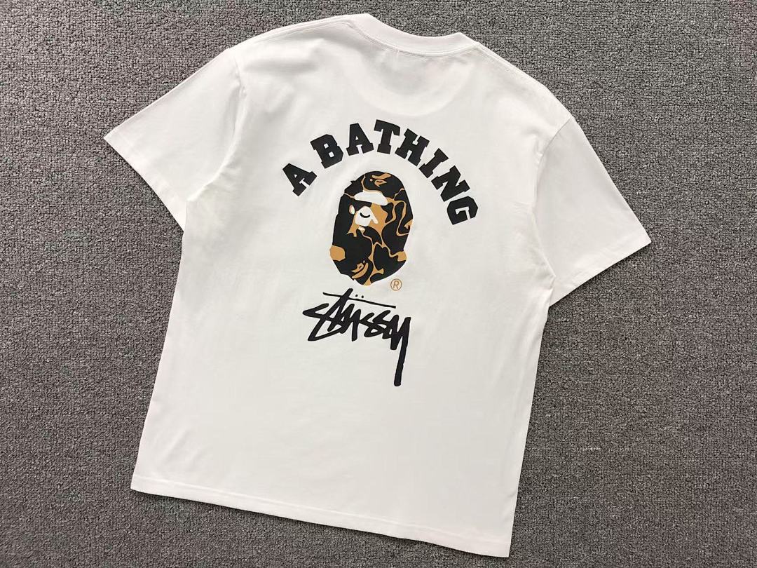 Bape 85 STUSSY BAPE T-SHIRT 3104111731 (Im 170Cm 60Kg I Wear Size M In The Phot) - Image 8
