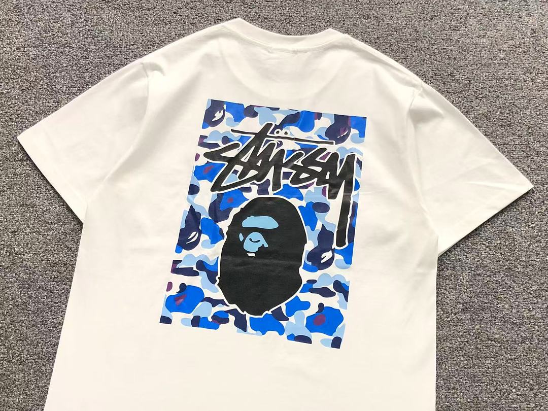 Bape 82 BAPE STUSSY T-SHIRT 4206100298 (Im 170Cm 60Kg I Wear Size M In The Phot) - Image 8