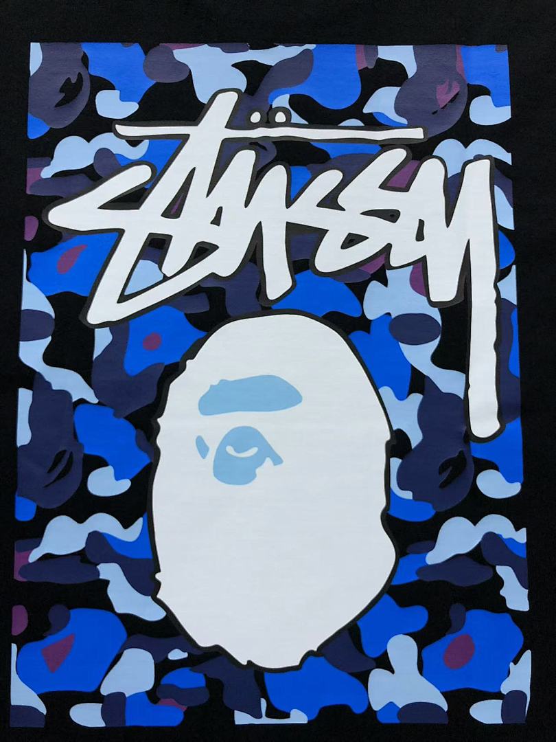 Bape 79 BAPE STUSSY T-SHIRT 411183542 (Im 170Cm 57Kg I Wear Size S In The Phot) - Image 13