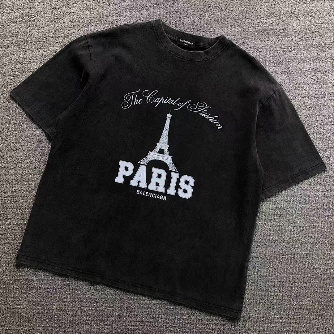 Balenciaga 98 B⭐L⭐⭐⭐IA⭐A T-SHIRT 5212223136 (Im 170Cm 60Kg I Wear Size M In The Phot)