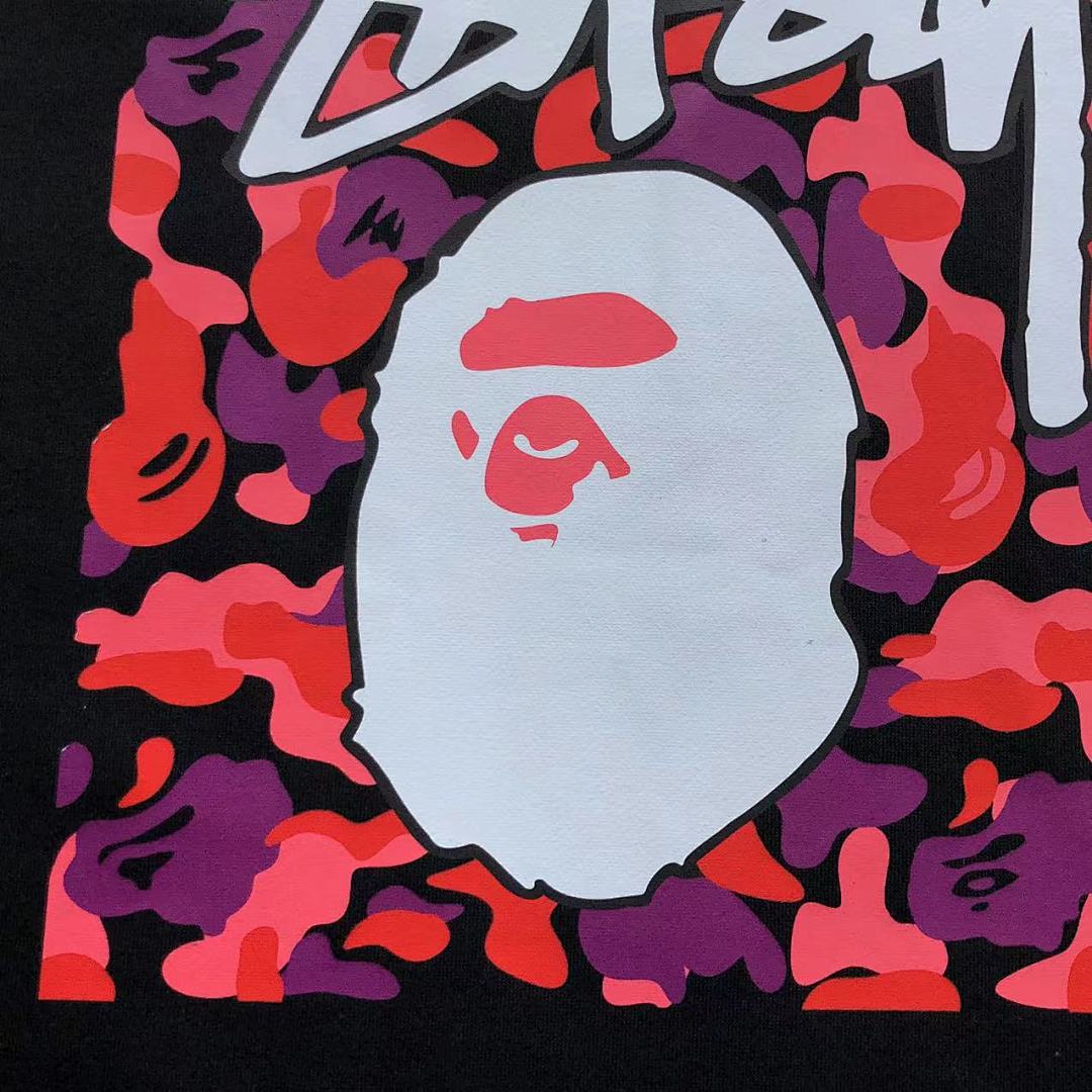 Bape 125 BAPE STUSSY HOODIE 4111280617 (Im 170Cm 55Kg I Wear Size S In The Phot) - Image 12