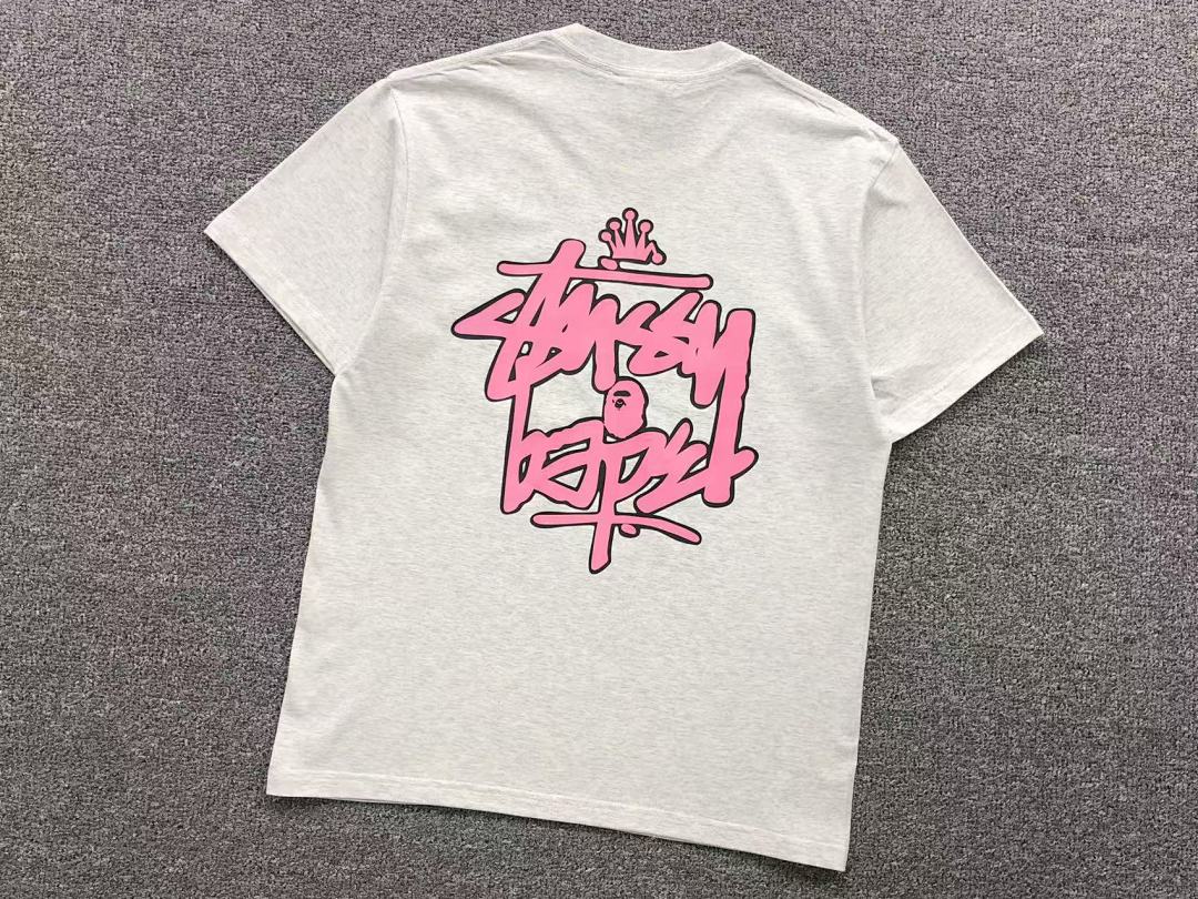 Bape 79 BAPE STUSSY T-SHIRT 411183142 (Im 170Cm 57Kg I Wear Size S In The Phot) - Image 16