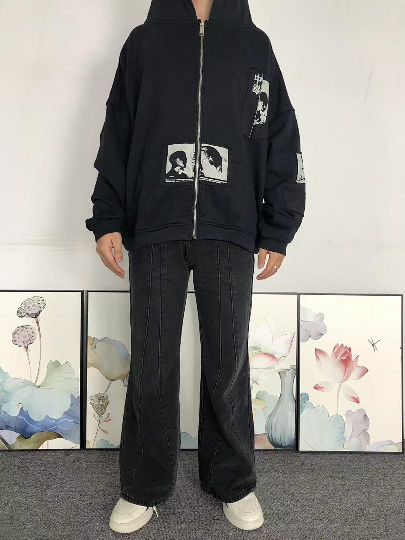 Chanel 208 ENFANTS RICHES DEPRIMES HOODIE 5102716136 (Im 170Cm 60Kg I Wear Size S In The Phot) - Image 3