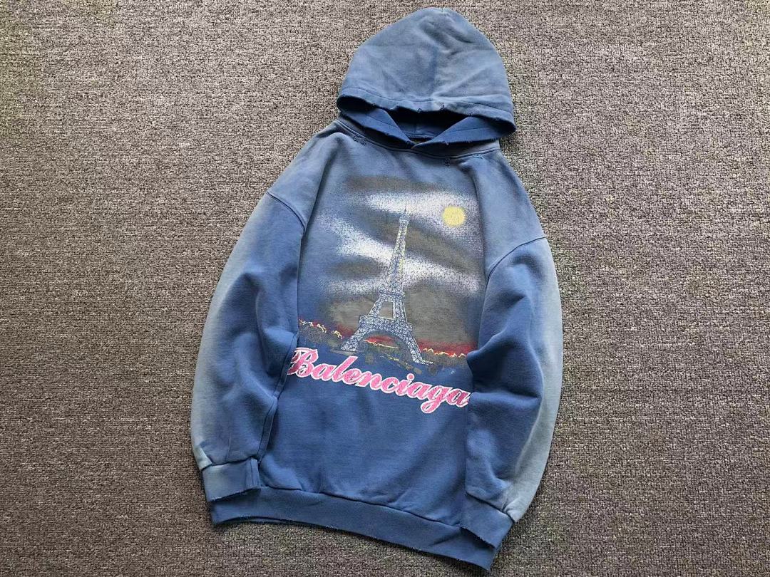 Balenciaga 255 B⭐L⭐⭐⭐IA⭐A HOODIE 5101183136 (Im 170Cm 60Kg I Wear Size M In The Phot) - Image 8