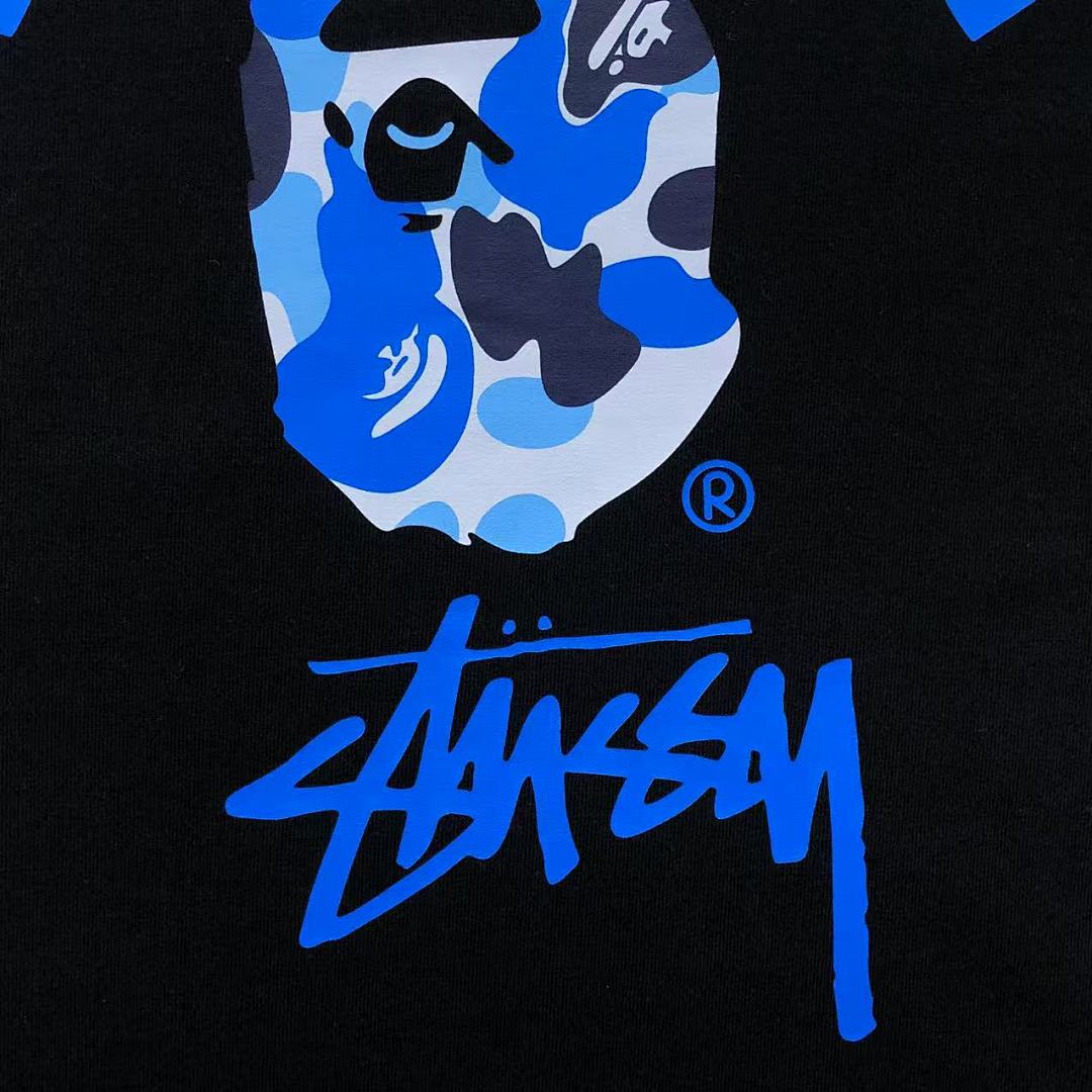 Bape 79 BAPE STUSSY T-SHIRT 411183042 (Im 170Cm 57Kg I Wear Size S In The Phot) - Image 18