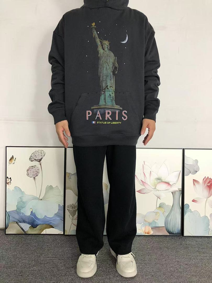 Balenciaga 258 B⭐L⭐⭐⭐IA⭐A HOODIE 31010043521 (Im 170Cm 60Kg I Wear Size M In The Phot) - Image 3