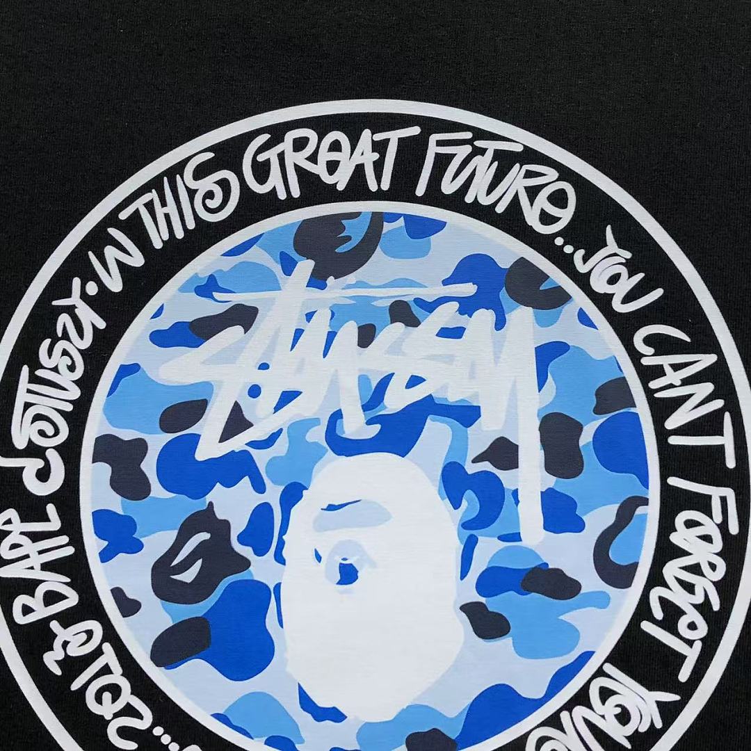 Bape 85 BAPE STUSSY T-SHIRT 124230431 (Im 170Cm 60Kg I Wear Size M In The Phot) - Image 11