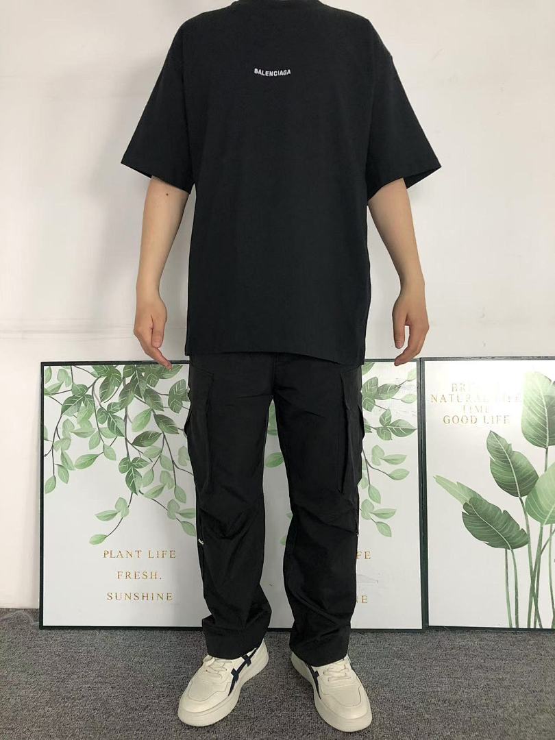 Balenciaga 125 B⭐L⭐⭐⭐IA⭐A T-SHIRT 3102220821 (Im 170Cm 57Kg I Wear Size S In The Phot) - Image 4