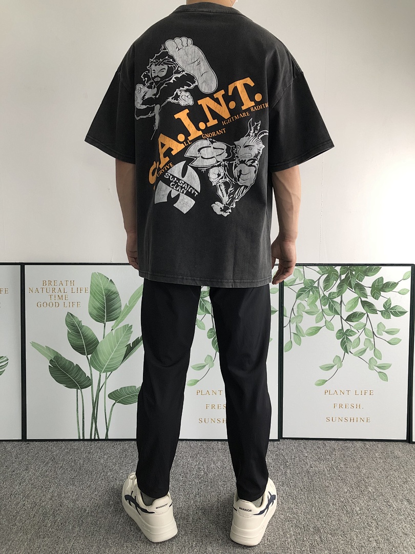 Chanel 115 SAINT MICHAEL T-SHIRT311075117 (Im 170Cm 55Kg I Wear Size M In The Phot) - Image 4
