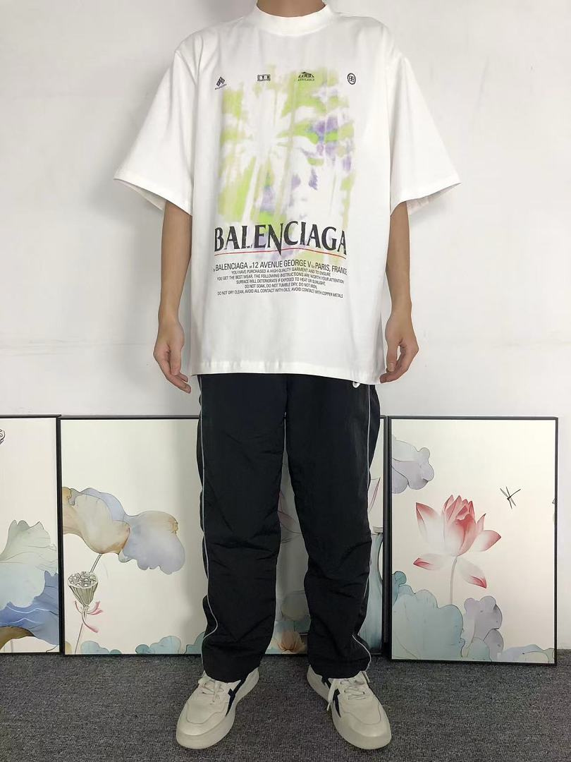 Balenciaga 125 B⭐L⭐⭐⭐IA⭐A T-SHIRT 42050841163 (Im 170Cm 60Kg I Wear Size XS In The Phot) - Image 3