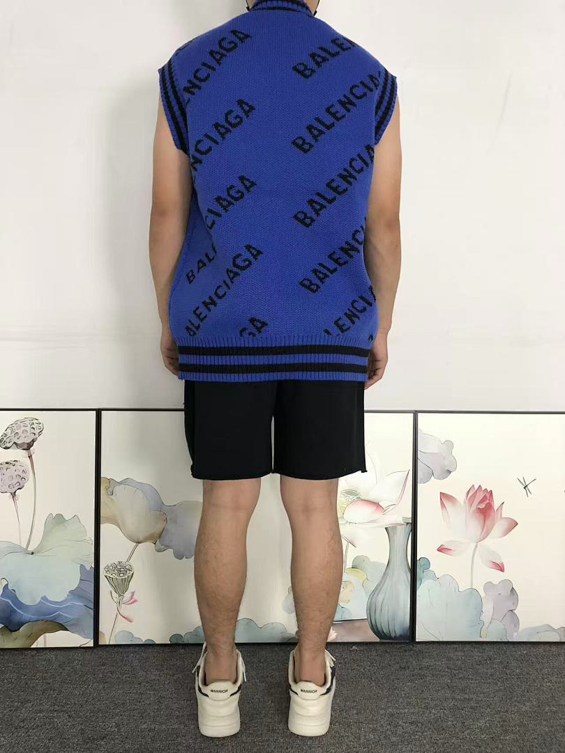 Balenciaga 128 B⭐L⭐⭐⭐IA⭐A VEST SWEATER 41101317146 (Im 170Cm 60Kg I Wear Size XL In The Phot) - Image 4