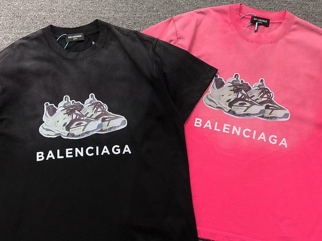 Balenciaga 128 B⭐L⭐⭐⭐IA⭐A T-SHIRT 213041221 (Im 170Cm 55Kg I Wear Size L In The Phot) - Image 6