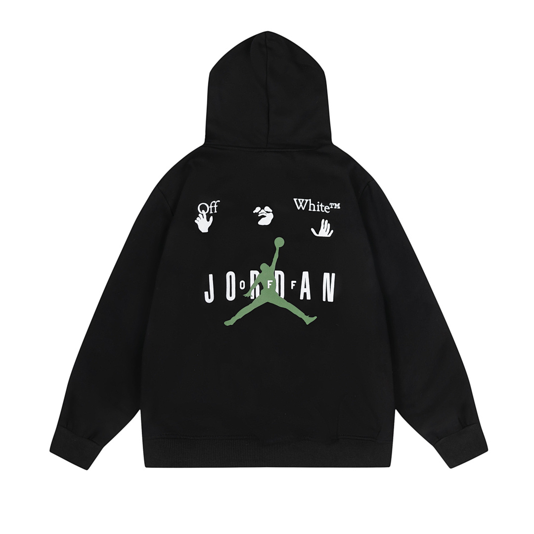 Air Jordan 98 A⭐R J⭐R⭐AN ×OFF-WHITE (WHITE HOODIE) - Image 4