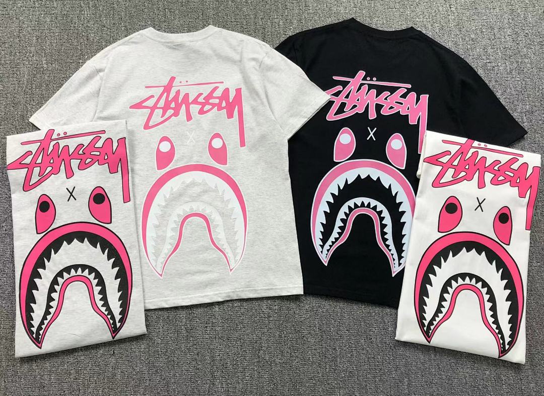 Bape 78 BAPE STUSSY T-SHIRT 411181142 (Im 170Cm 57Kg I Wear Size S In The Phot) - Image 5