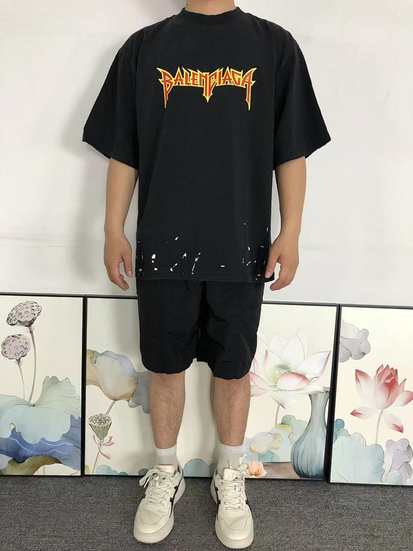 Balenciaga 125 B⭐L⭐⭐⭐IA⭐A T-SHIRT 42041301163 (Im 170Cm 60Kg I Wear Size XS In The Phot) - Image 3