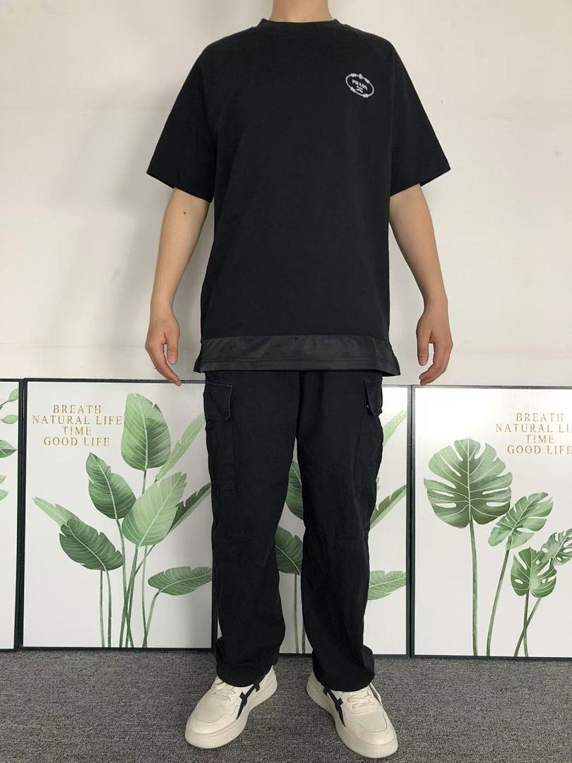 Prada 125 P⭐A⭐A T-SHIRT 211211521 (Im 170Cm 57Kg I Wear Size XS In The Phot) - Image 3