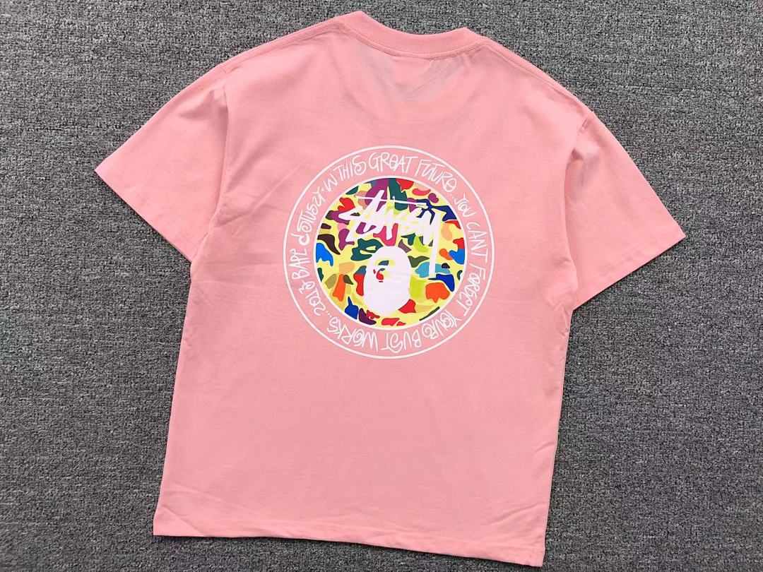 Bape 79 BAPE STUSSY T-SHIRT 411182842 (Im 170Cm 57Kg I Wear Size S In The Phot) - Image 13