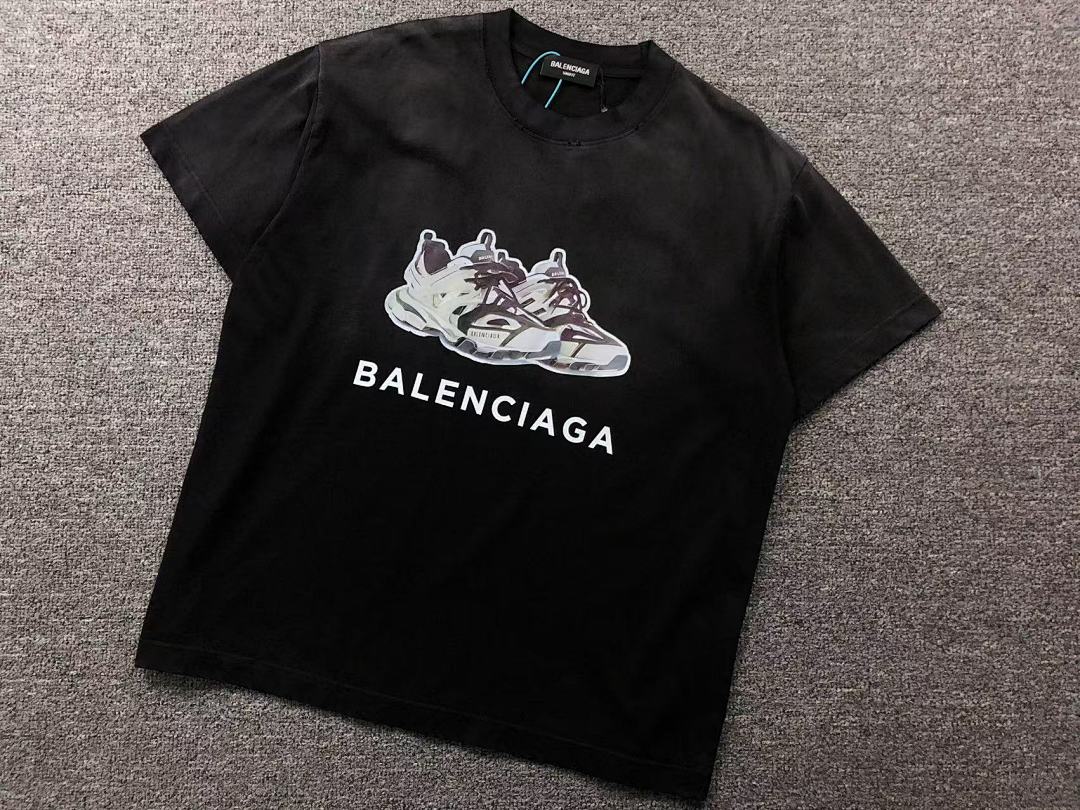 Balenciaga 128 B⭐L⭐⭐⭐IA⭐A T-SHIRT 213041221 (Im 170Cm 55Kg I Wear Size L In The Phot) - Image 8