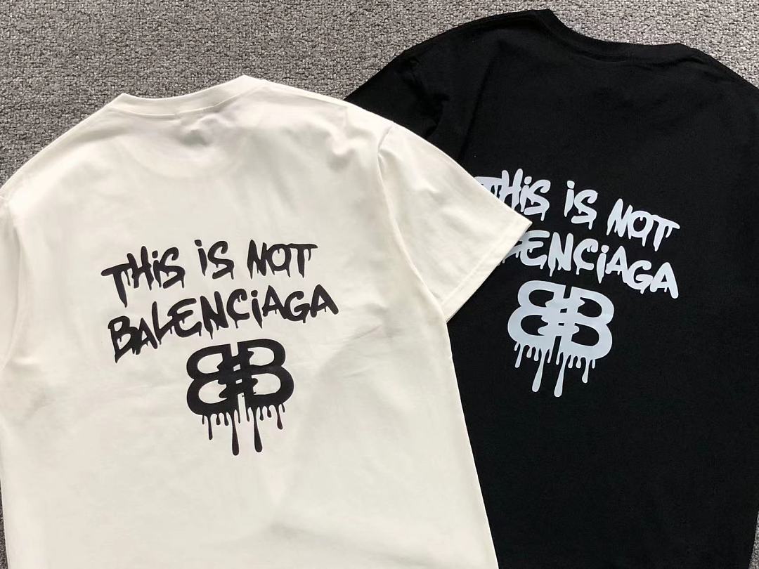 Balenciaga 115 B⭐L⭐⭐⭐IA⭐A T-SHIRT 22051324172 (Im 170Cm 60Kg I Wear Size L In The Phot) - Image 6