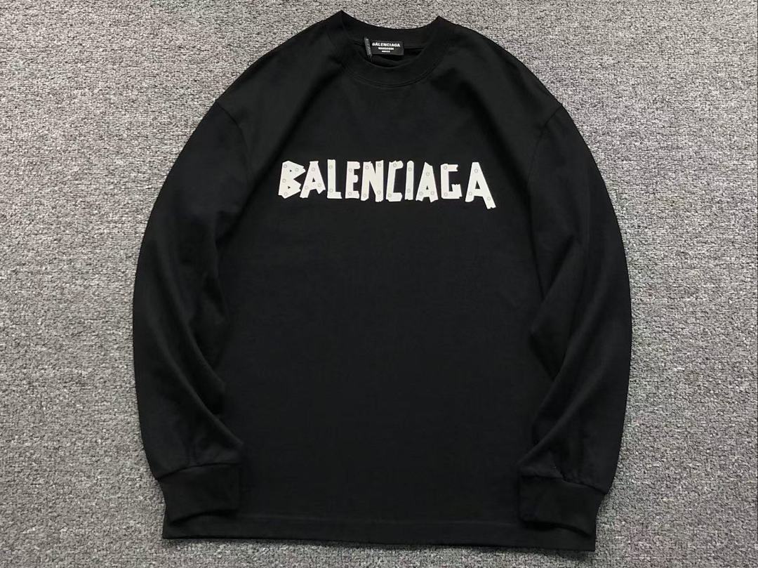 Balenciaga 135 B⭐L⭐⭐⭐IA⭐A LONG SLEEVED 3108260521 (Im 170Cm 60Kg I Wear Size M In The Phot) - Image 11