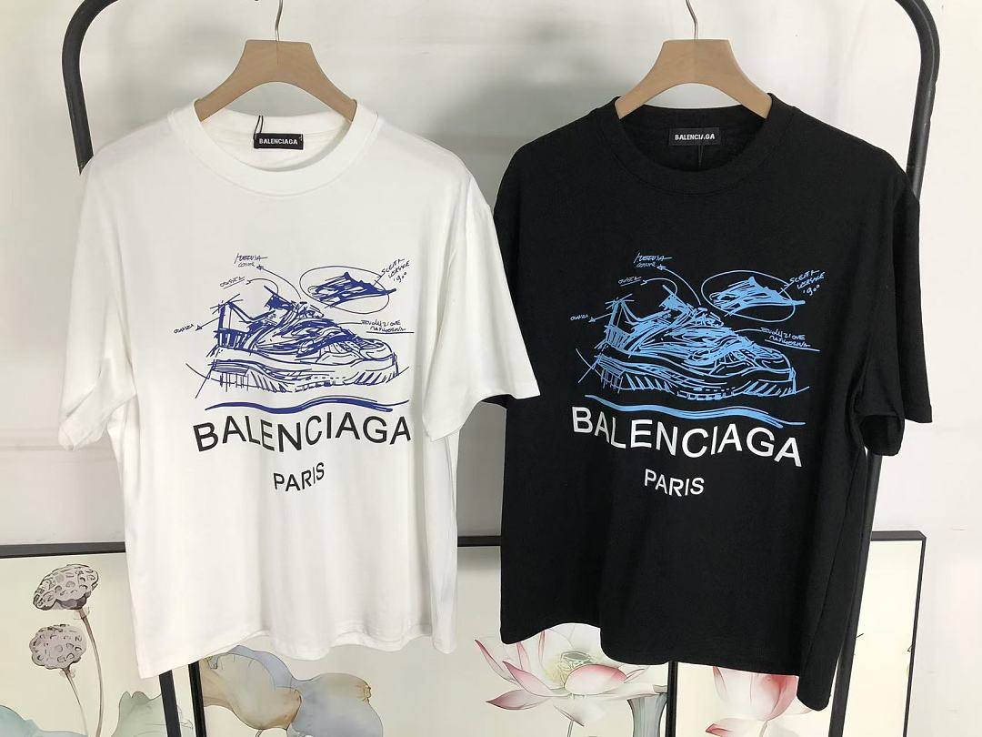 Balenciaga 108 B⭐L⭐⭐⭐IA⭐A T-SHIRT 5250606147 (Im 170Cm 60Kg I Wear Size M In The Phot) - Image 26