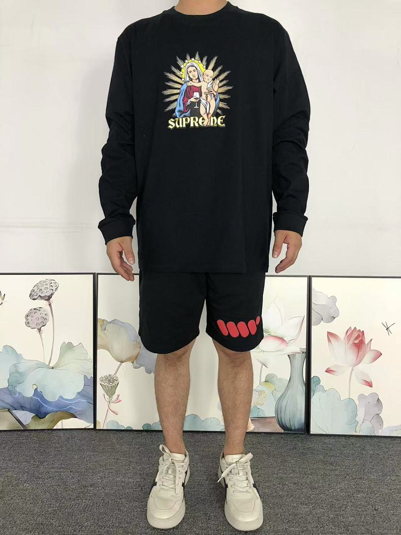 Supreme 95 S⭐⭐R⭐⭐E LONG SLEEVED 592812123 (Im 170Cm 60Kg I Wear Size L In The Phot) - Image 3