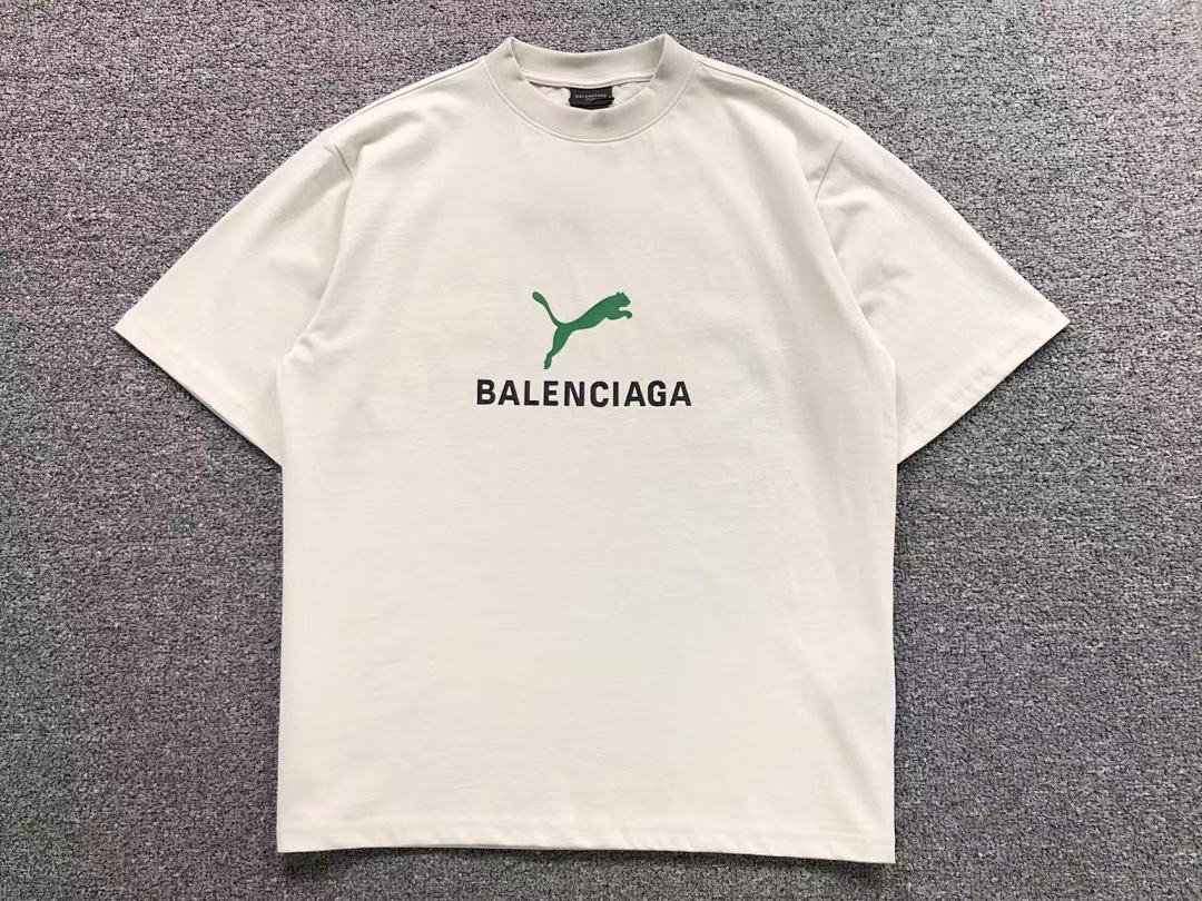 Balenciaga 128 B⭐L⭐⭐⭐IA⭐A PUMA T-SHIRT 42040806163 (Im 170Cm 60Kg I Wear Size XS In The Phot) - Image 5