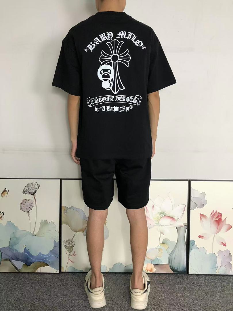 Bape 88 C⭐⭐OME HE⭐⭐TS BAPE T-SHIRT 1282602177 (Im 170Cm 60Kg I Wear Size M In The Phot) - Image 4