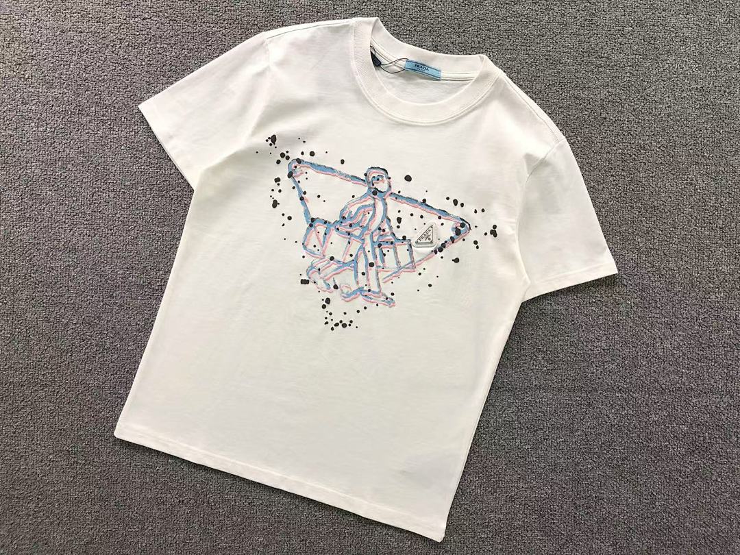 Prada 115 P⭐A⭐A T-SHIRT 1106133860 (Im 170Cm 60Kg I Wear Size S In The Phot) - Image 7