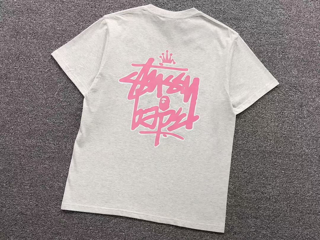 Bape 79 BAPE STUSSY T-SHIRT 411183142 (Im 170Cm 57Kg I Wear Size S In The Phot) - Image 19