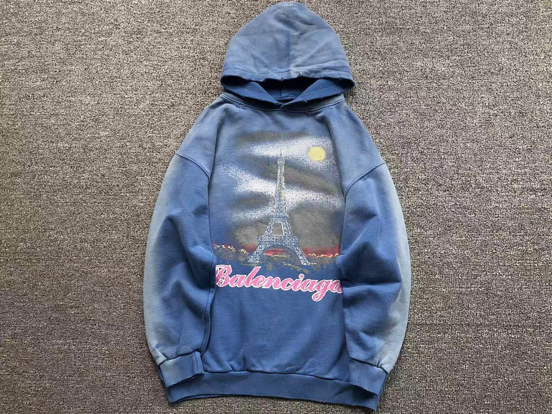 Balenciaga 255 B⭐L⭐⭐⭐IA⭐A HOODIE 5101183136 (Im 170Cm 60Kg I Wear Size M In The Phot) - Image 7