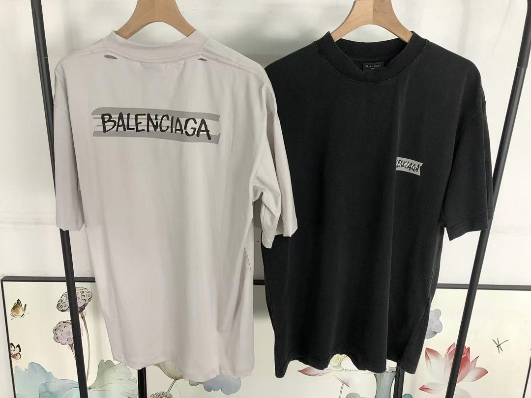 Balenciaga 125 B⭐L⭐⭐⭐IA⭐A T-SHIRT 3203242421 (Im 170Cm 60Kg I Wear Size S In The Phot) - Image 22