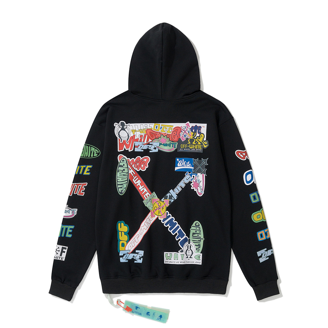 Off-White 129 OFF-WHITE (WHITE HOODIE) - Image 4